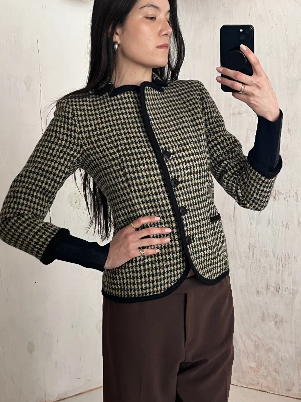 Markdown Madness chic padded coatLiz Claiborne Houndstooth Blazer