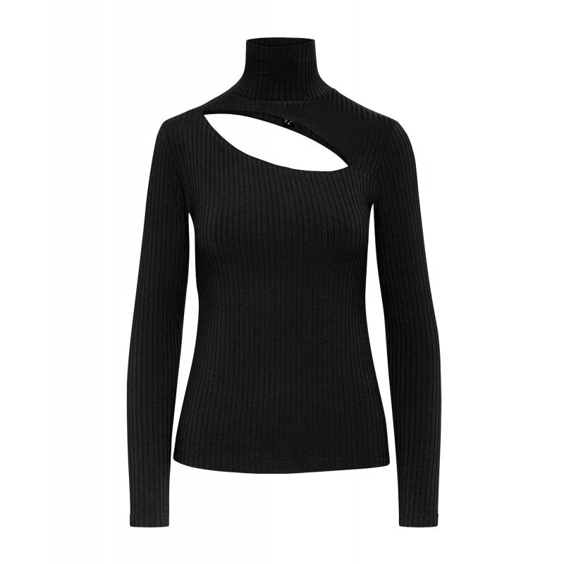 high-waisted dressAccess Fashion Black Turtleneck