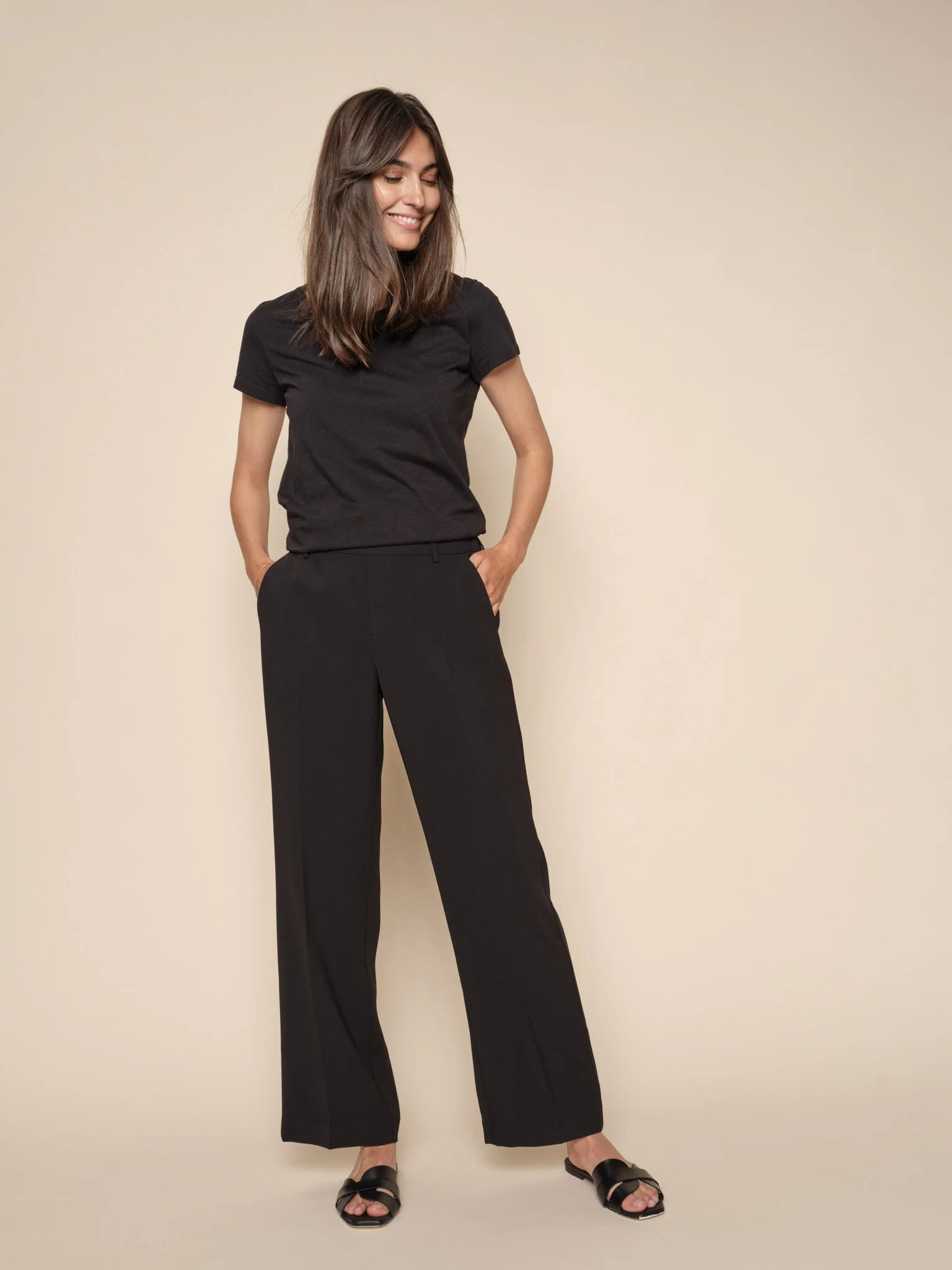 spaghetti strap dressMos Mosh Black Bai Leia Pant