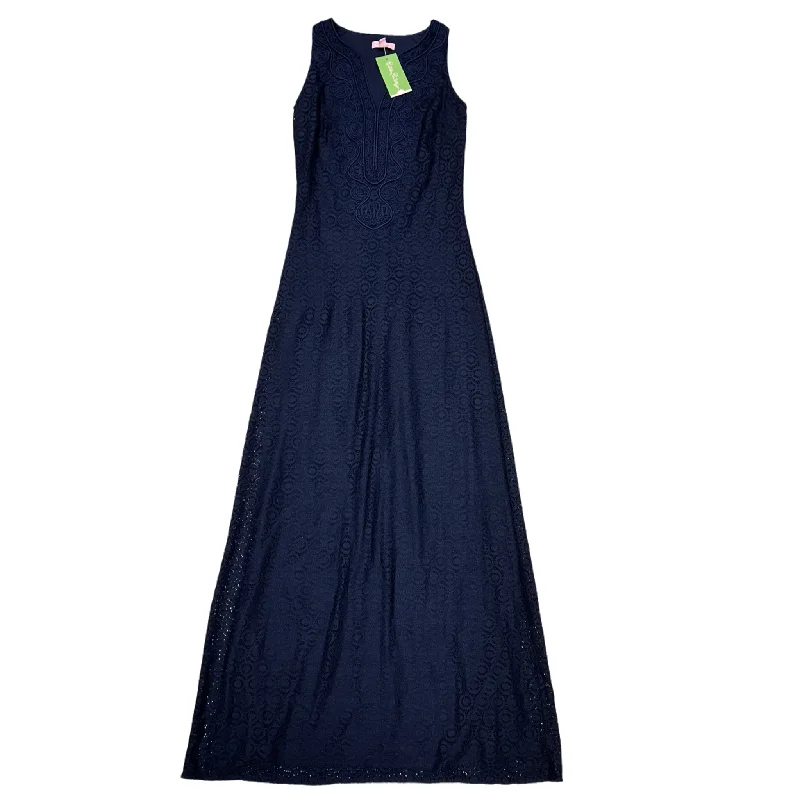 Don't Wait sleek dressNavy Dress Designer By Lilly Pulitzer, Size: Xs