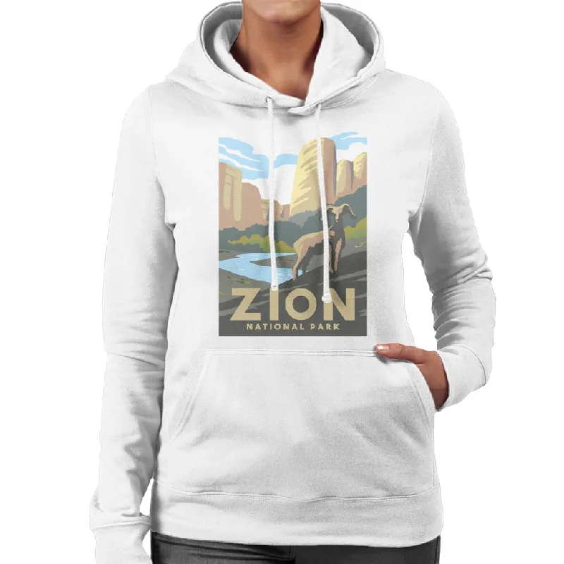 casual hoodie for fallUS National Parks Zion Women's Hooded Sweatshirt