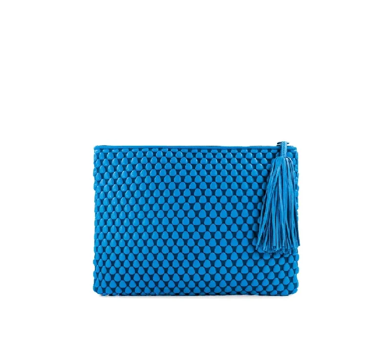 lace-up dressTissa Fontaneda Pochette Xtra Large Capri Blue