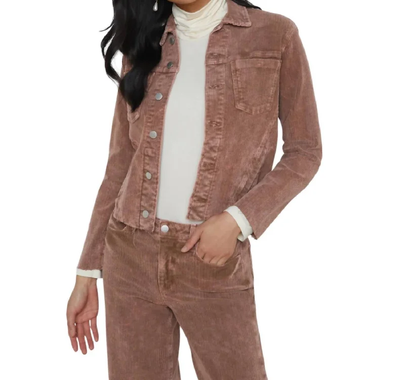 Limited Time Discount Janelle Corduroy Jacket In Plaster