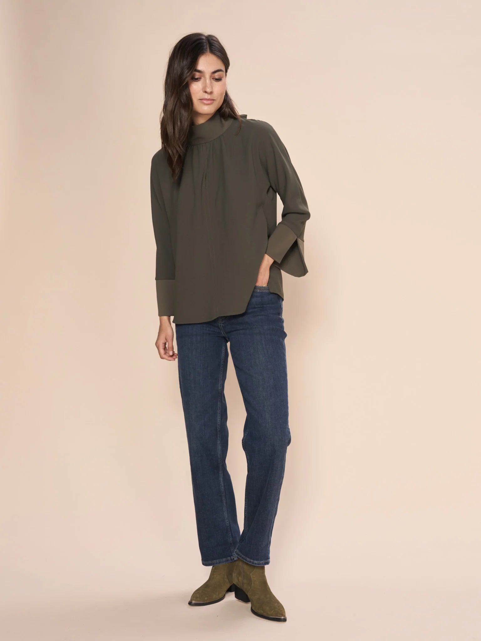 stylish dressMos Mosh Forest Night Callan Deney Blouse