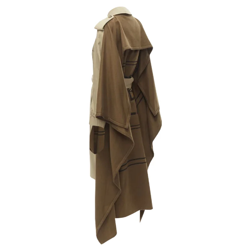 Year-End Sale Burberry Tisci cashmere logo blanket trench coat