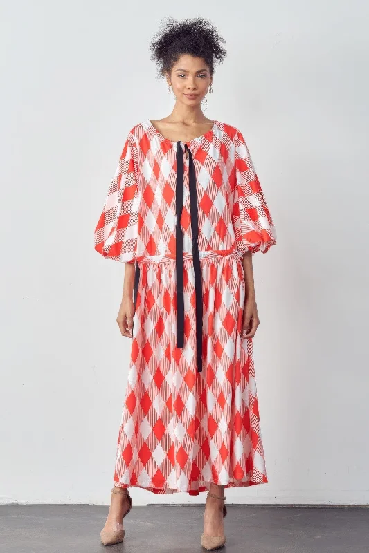 oversized dressBalloon Sleeves Very Over Fit Pocketed Dress