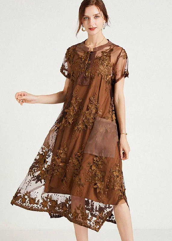 Price Drop wrap-around dressStylish Khaki Button Pockets Summer Two Pieces Set Short
