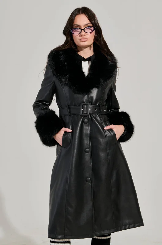 Big Discounts windbreaker jacketKAYA FUR TRIM TRENCH