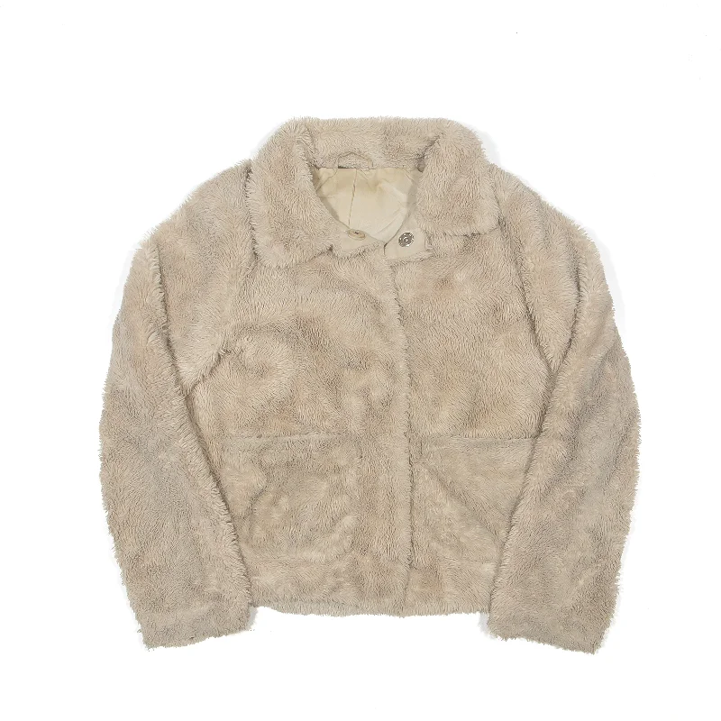Price Meltdown comfortable winter coatFaux Fur Jacket Beige Womens M