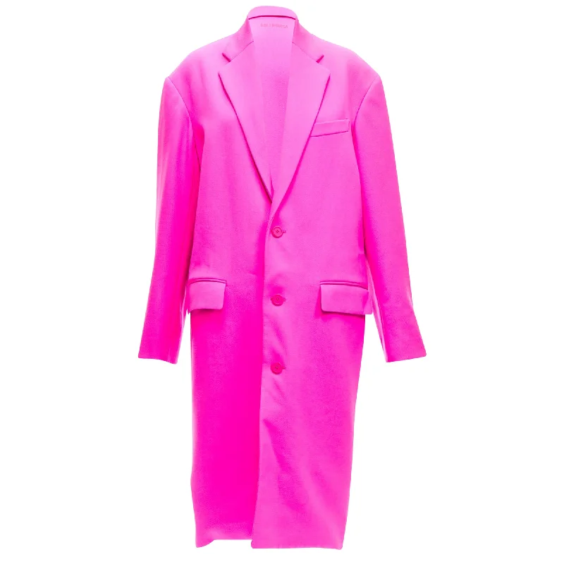 New Markdowns Balenciaga hot cavalry wool oversized long coat Hailey Beiber