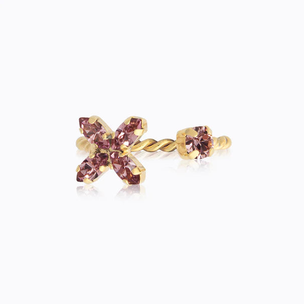 off-the-shoulder dressCaroline Svedbom Crystal Star Ring Gold Light Amethyst