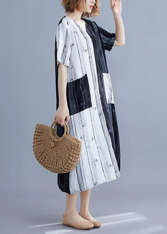 Today’s Special boho dressWomen White Print V Neck Turn-down Collar Summer Maxi Dress Today’s Special boho dressWomen White Print V Neck Turn-down Collar Summer Maxi Dress