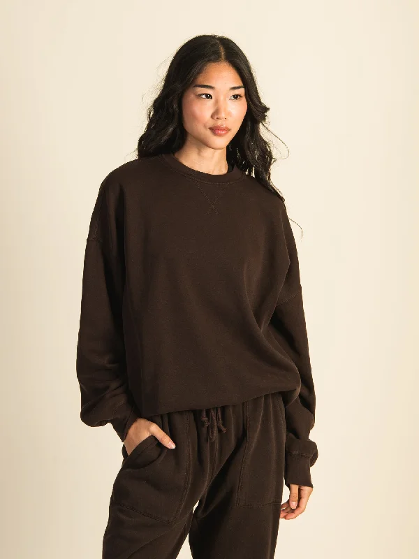 Mega Deal HARLOW MICHELLE CREW SWEATSHIRT - CHOCOLATE