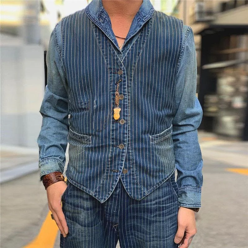 Weekend Deal premium coatFashion Men'S Striped Print Slim Vests