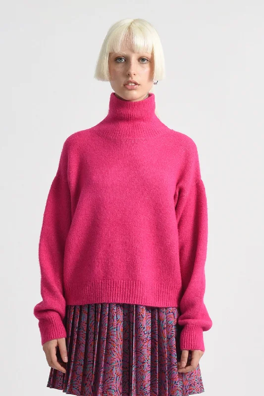 chic shift dressMolly Bracken Fuscia Knitted Sweater