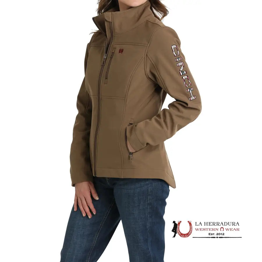 Limited Quantity Women's Aztec Logo Solid Concealed Carry Bonded Jacket - 4466