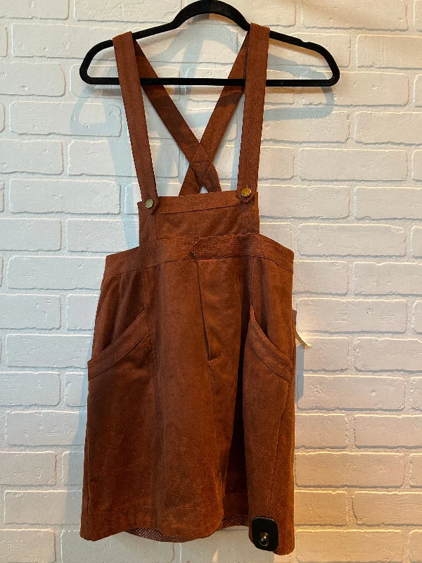 Incredible Offers one-shoulder dressDress Casual Short By Anthropologie In Brown, Size: S Incredible Offers one-shoulder dressDress Casual Short By Anthropologie In Brown, Size: S