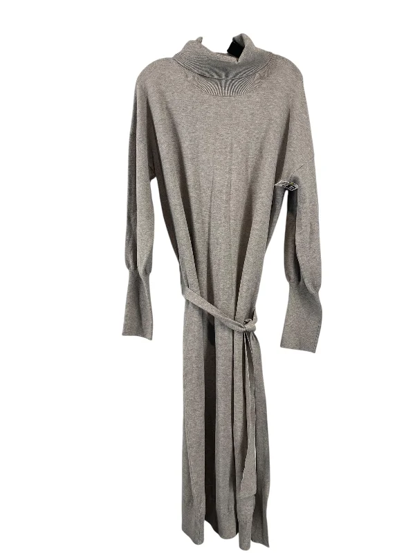 Buy Now classic fit-and-flare dressDress Sweater By Evereve In Grey, Size: Xl