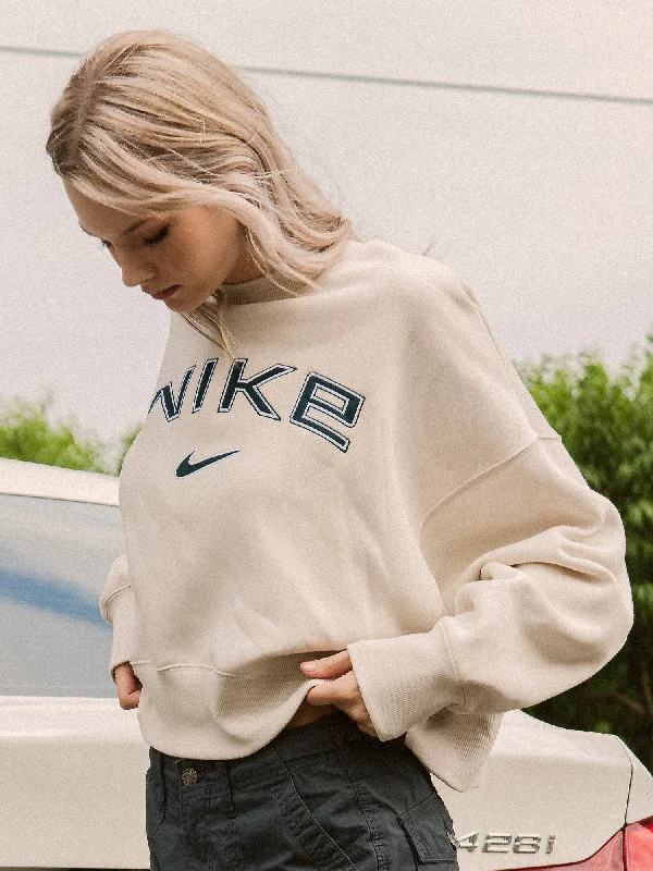 Online Only NIKE SPORTSWEAR PHOENIX FLEECE OVERSIZED LOGO CREWNECK
