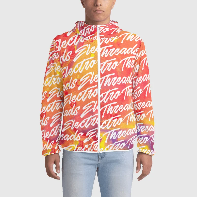 Closeout NEON SCRIPT Mens Windbreaker