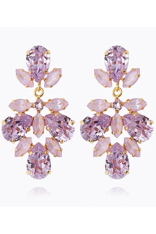 casual day dressCaroline Svedbom Selene Earringes Gold - Violet Combo