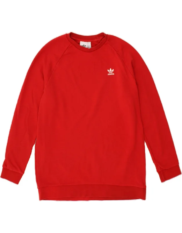 Discount Extravaganza ADIDAS Mens Sweatshirt Jumper XL Red Cotton