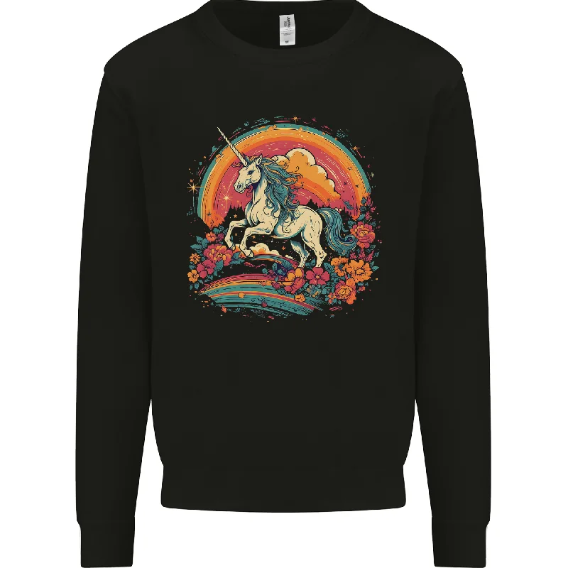 Reduced Prices loose fit athletic hoodieA Unicorn and Fantasy Rainbow Mens Sweatshirt Jumper