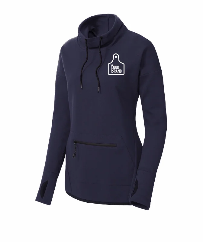 Act Fast Ladies Cow Tag Triumph Pullover