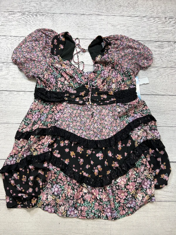 Steals and Deals formal dressDress Casual Short By Arula In Floral Print, Size: 2x