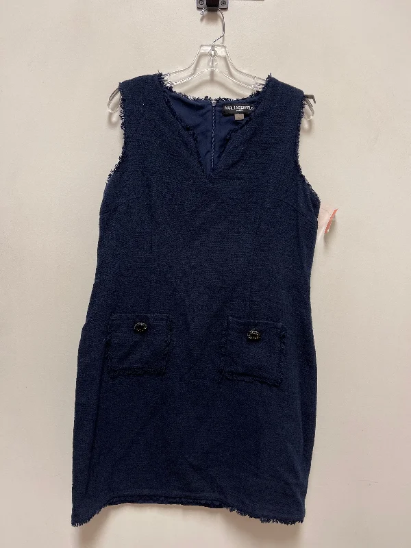 Big Discounts boho-chic dressDress Casual Midi By Karl Lagerfeld In Navy, Size: 1x
