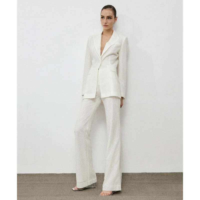 layered dressAccess White Sequin Blazer