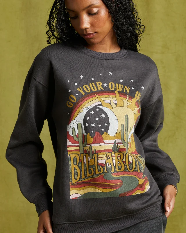 Midnight Madness Go Your Own Way Sweatshirt - Off Black