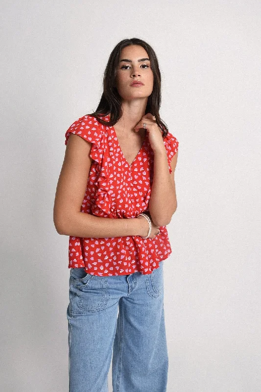 boho-chic dressMolly Bracken Red Mia Woven Top