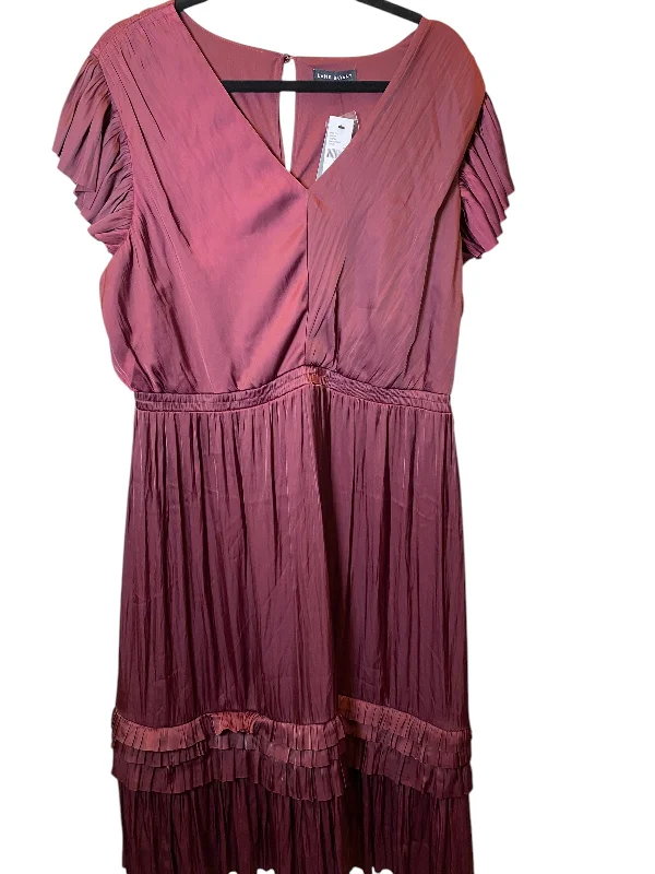 Holiday Sale casual midi dressDress Casual Maxi By Lane Bryant In Maroon, Size: Xl