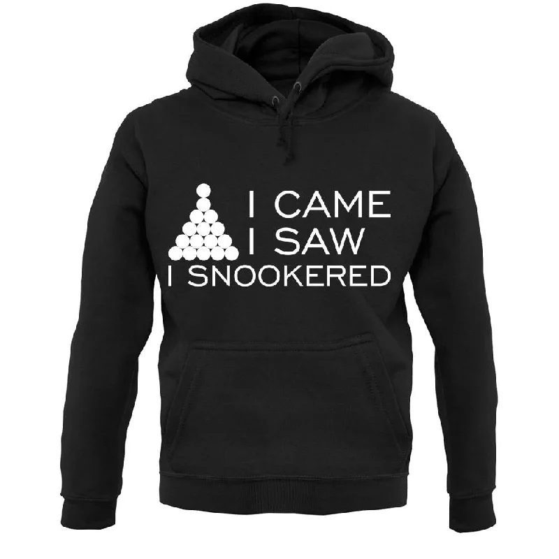 fitted hoodieI Came I Saw I Snookered Unisex Hoodie