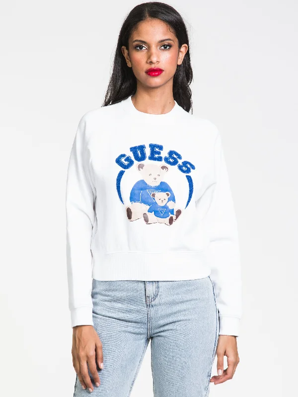 Lowest Prices GUESS BEAR SPENCE CROPPED CREW - CLEARANCE