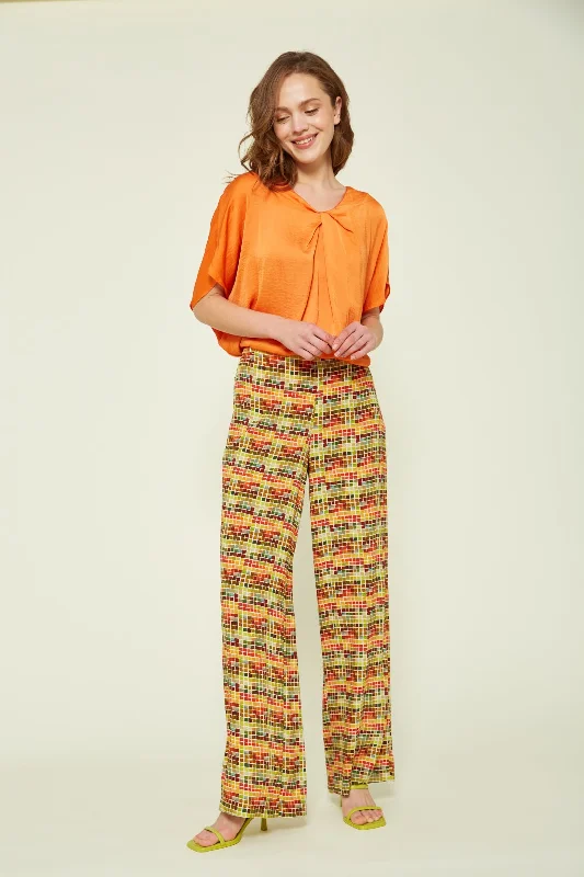 fitted dressVan-Dos Dotti Print Trousers