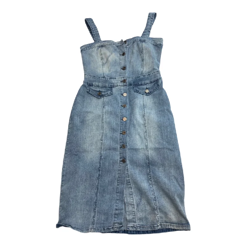 Midnight Madness bodycon dressDress Casual Short By Indigo Rein In Blue Denim, Size: M Midnight Madness bodycon dressDress Casual Short By Indigo Rein In Blue Denim, Size: M