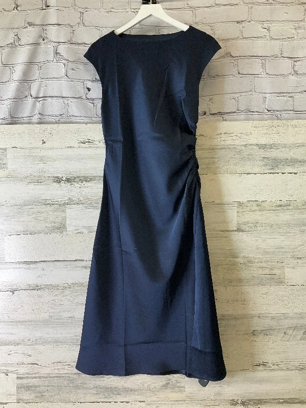 ruffle dressDress Designer By Banana Republic In Navy, Size: M