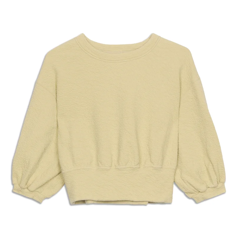 Overstock Sale Textured Crewneck Pullover - Resale