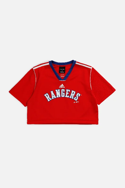 Act Now warm workout hoodieRework Crop Texas Rangers MLB Jersey - XS