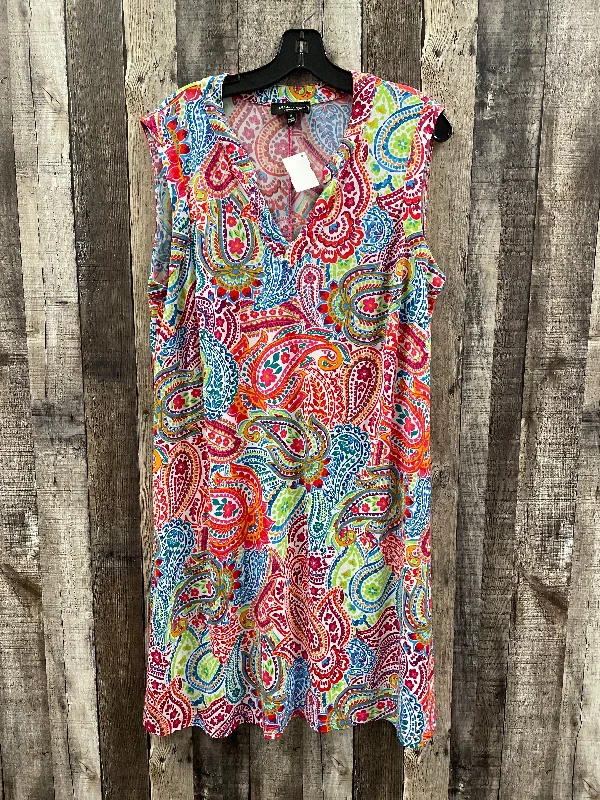 romantic dressDress Casual Short By Ronnie Nicole In Multi-colored, Size: 1x