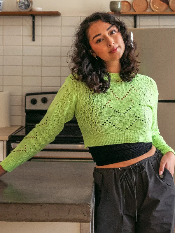 Great Deals DAISY STREET LTD CROCHET KNIT BOXY JUMPER