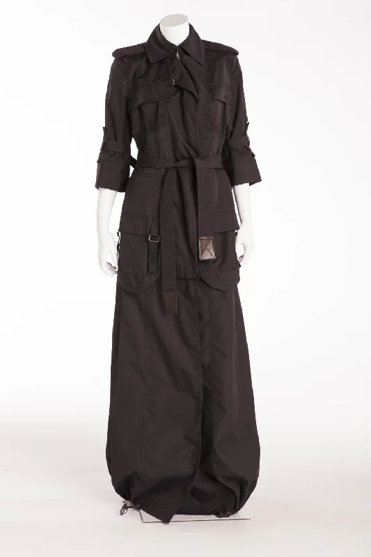 outdoor coatKaufman Franco - Black Long Trench Coat - IT 44