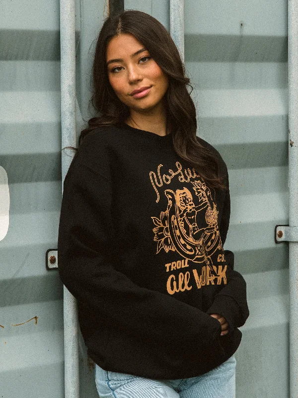 Limited Time Offer TROLL CO NO LUCK CREWNECK