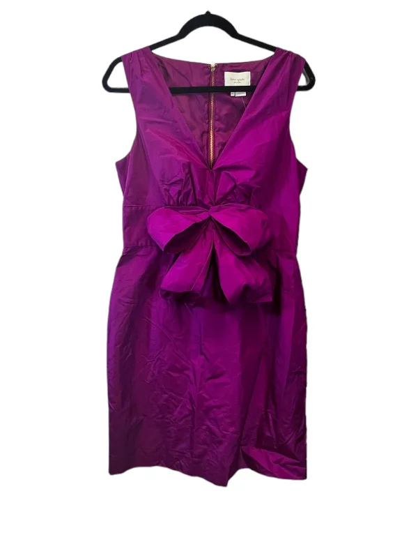 Hurry In satin midi dressPurple Dress Designer Kate Spade, Size 12