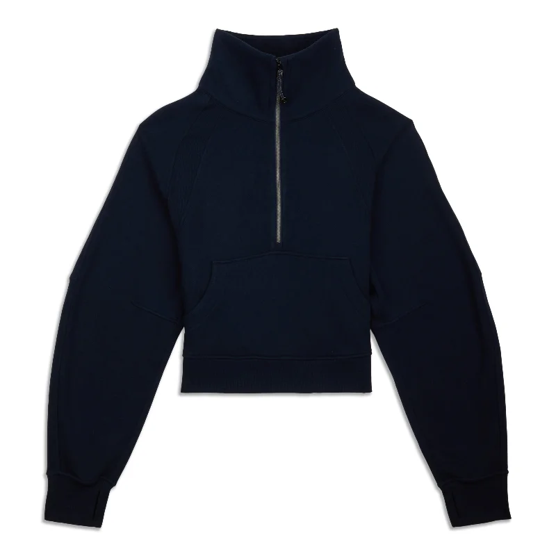 Special Price Scuba Oversized Funnel-Neck Half Zip - Resale