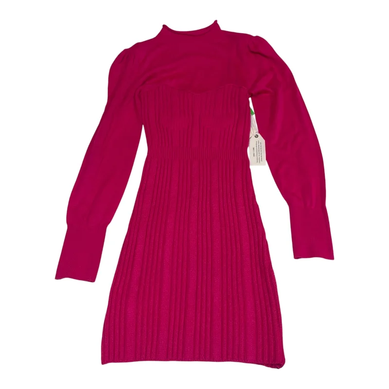 Super Sale party-ready dressDress Sweater By Anthropologie In Pink, Size: Xs