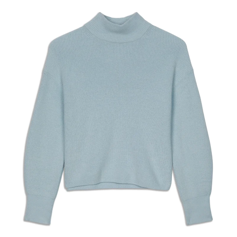 Reduced Prices Merino Wool-Blend Ribbed Turtleneck Sweater - Resale