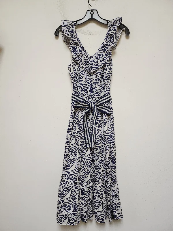 wool dressDress Casual Midi By Target-designer In Blue & White, Size: S